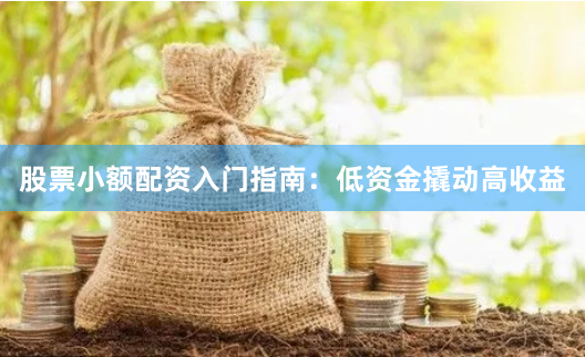 股票小额配资入门指南：低资金撬动高收益